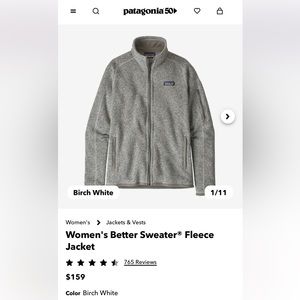 Patagonia - Women's Better Sweater® Fleece Jacket - Size Small
